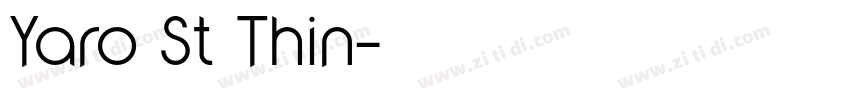 Yaro St Thin字体转换